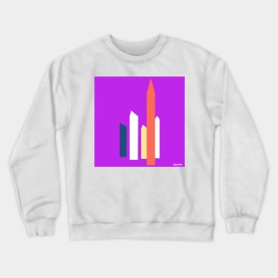 satellite towers art in mexican landscape wallpaper of modern architecture ecopop 2 Crewneck Sweatshirt